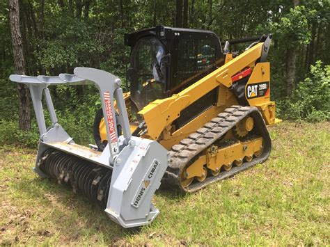 skid steer tree mulcher for rent waterville maine|cat mulcher rental.